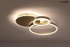  Lampa sufitowa plafon LED okrągły z pierścieniami nowoczesny możliwość ściemniania RINGS 3 złota MSE1501100506 Moosee King Home